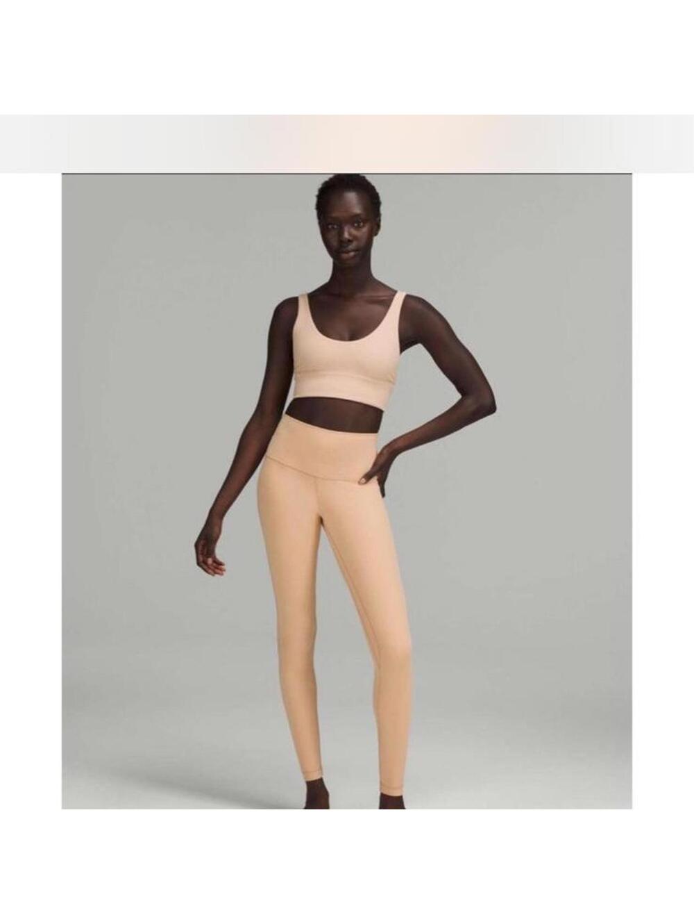 Lululemon Double Lined Align High-Rise Pant 28" Leggings Tan size 12 LW5CT1S - Picture 10 of 11